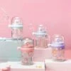 Kawaii Therapy Fountain Straw Bottle (260ml) – Limited Edition