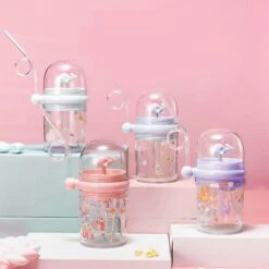 Kawaii Therapy Fountain Straw Bottle (260ml) β Limited Edition