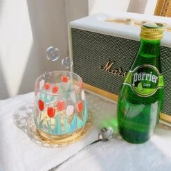 Kawaii Korea Style Tulip Glass Cup – Limited Edition -Kawaiitherapy Shop 62625 olke8k