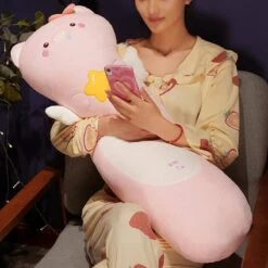 Kawaii Winged Long Animal Plush Pillow – Limited Edition -Kawaiitherapy Shop 62768 obfup8