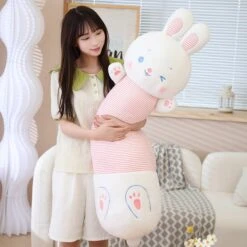 Kawaii Rabbit Long Plush Pillow XL β Limited Edition