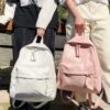 Kawaii Solid Pastel Preppy Harajuku Backpack – Limited Edition