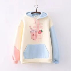 Kawaii Strawberry Milkshake Harajuku Hoodie – Limited Edition -Kawaiitherapy Shop 63441 qp3a1t