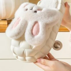 Kawaii Bunny Ears Plush Slippers – Limited Edition -Kawaiitherapy Shop 63519 wrhhzr