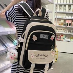 Kawaii Large Capacity Waterproof Harajuku Backpack -Kawaiitherapy Shop 63691 gbypan