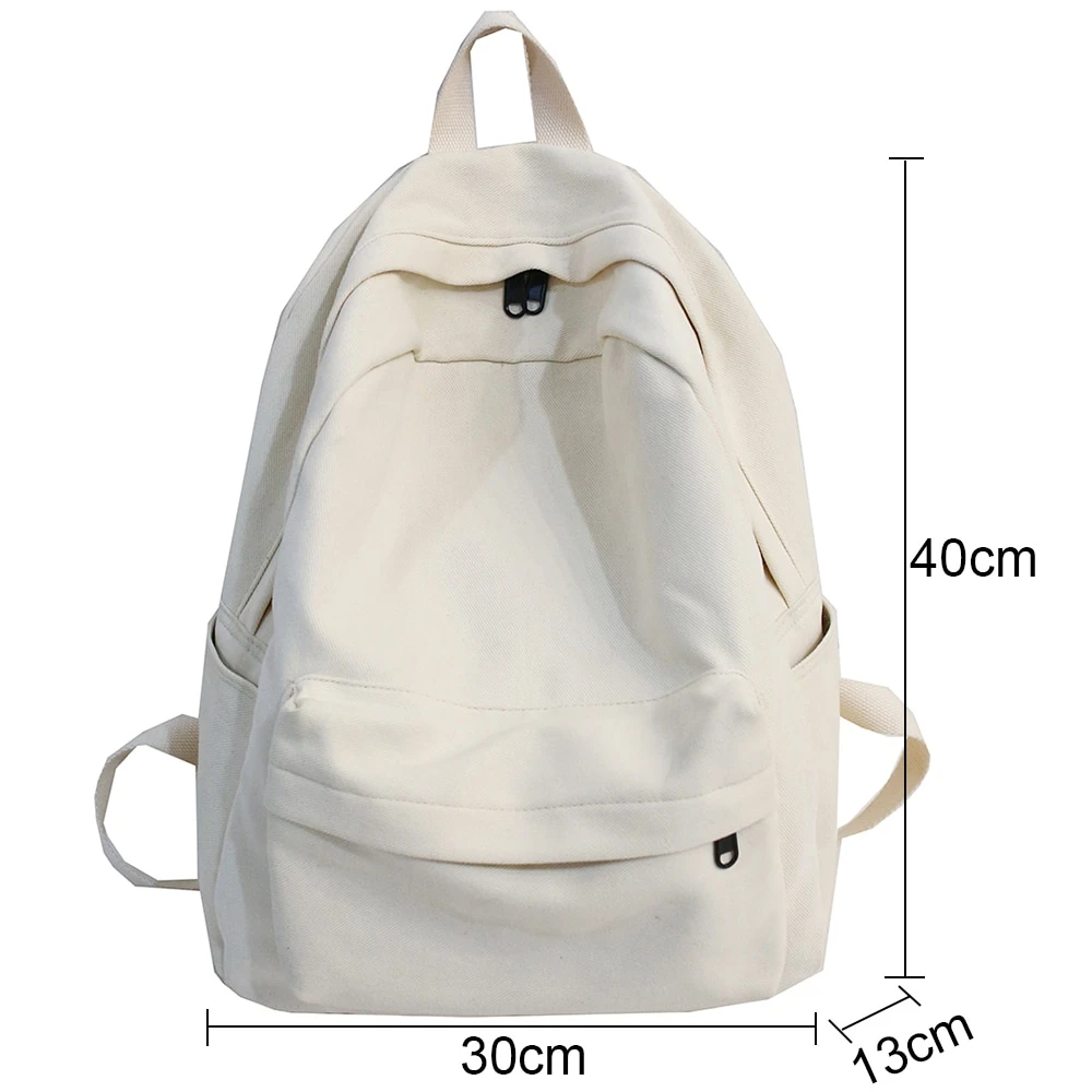 Kawaii Simple Korea Style Canvas Harajuku Backpack 4 Kawaii Simple Korea Style Canvas Harajuku Backpack - Image 4