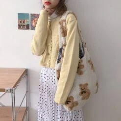 Kawaii Bear Harajuku Style Tote Sling Bag -Kawaiitherapy Shop 63763 4kvtv5