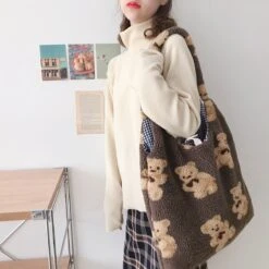 Kawaii Bear Harajuku Style Tote Sling Bag -Kawaiitherapy Shop 63763 avwowv