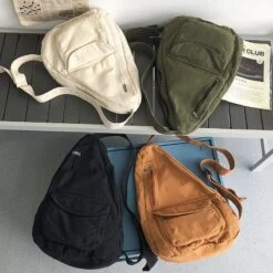 Kawaii Korea Style Canvas Haversack Backpack -Kawaiitherapy Shop 63967 lyespi