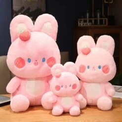Kawaii Strawberry Bunny Pastel Plush XL – Limited Edition -Kawaiitherapy Shop 63982 jaxpbm