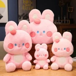 Kawaii Strawberry Bunny Pastel Plush XL – Limited Edition -Kawaiitherapy Shop 63982 twwsae