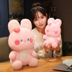 Kawaii Strawberry Bunny Pastel Plush XL – Limited Edition -Kawaiitherapy Shop 63982 xekrim