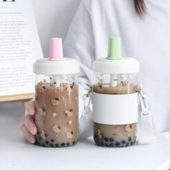 Kawaii Korea Style Bubble Tea Glass Bottle – Special Edition -Kawaiitherapy Shop 64403 l8py0k