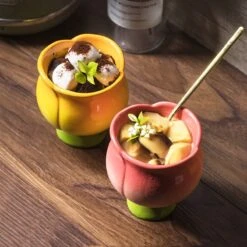 Kawaii Tulip Pastel Ceramic Dessert Cup – Limited Edition -Kawaiitherapy Shop 64561 ynxoak