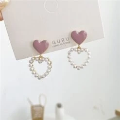 Kawaii Pearly Hearts Harajuku Earrings – Limited Edition