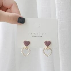 Kawaii Pearly Hearts Harajuku Earrings – Limited Edition -Kawaiitherapy Shop 65010 rtjyfz