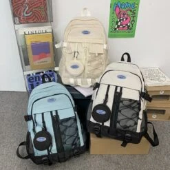 Kawaii Harajuku Multipocket Lace Backpack – Limited Edition -Kawaiitherapy Shop 65391 lxpbhr