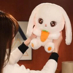 Kawaii Bunny Carrot Long Ears Plush XL (50cm) -Kawaiitherapy Shop 65635 qqkm18