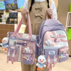 Kawaii Japanese Style Ita College Backpack Set