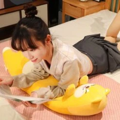 Kawaii Long Shiba Husky Pillow Plush XL (90cm) -Kawaiitherapy Shop 65868 qkahip
