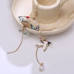 Kawaii Sparrow Fan Ocean Waves Earrings – Limited Edition 9 Kawaii Sparrow Fan Ocean Waves Earrings – Limited Edition -Kawaiitherapy Shop 66163 tqucgz