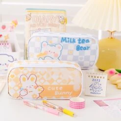 Kawaii Bunny Pastel Korea Style Pencil Case -Kawaiitherapy Shop 66469 zdjpil