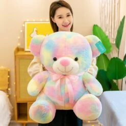 Kawaii Therapy Rainbow Bear Huggable Plush (45cm) -Kawaiitherapy Shop 66614 zpc6ln