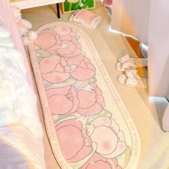 Kawaii Korean Tulip Bedroom Carpet Mat – Limited Edition -Kawaiitherapy Shop 66808 ganmh7