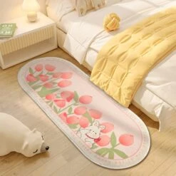 Kawaii Korean Tulip Bedroom Carpet Mat – Limited Edition -Kawaiitherapy Shop 66808 qqkekj
