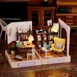 Kawaii DIY Cake Studio Furniture Dollhouse – Limited Edition -Kawaiitherapy Shop 67024 dmqpho