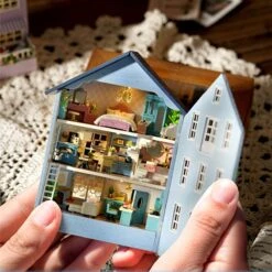 Kawaii DIY Mini Wooden Cottage Dollhouse -Kawaiitherapy Shop 67037 3e2wbd