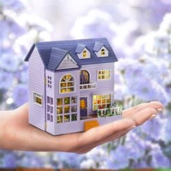 Kawaii DIY Mini Wooden Cottage Dollhouse -Kawaiitherapy Shop 67037 kraj51