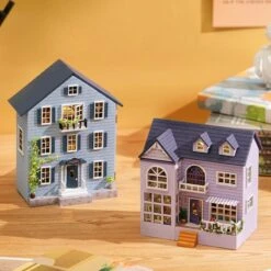 Kawaii DIY Mini Wooden Cottage Dollhouse