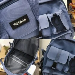 Kawaii Korea Style Multipocket College Backpack 11 Kawaii Korea Style Multipocket College Backpack -Kawaiitherapy Shop 67300 m7wlhw