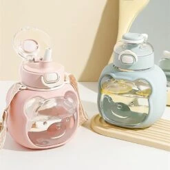 Kawaii Transparent Style Bear Straw Bottle – Special Edition -Kawaiitherapy Shop 67446 ocp5ga
