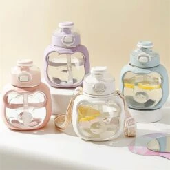 Kawaii Transparent Style Bear Straw Bottle – Special Edition -Kawaiitherapy Shop 67446 uqgzar