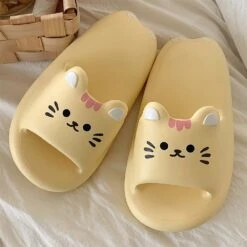 Kawaii Lovely Cat Pastel Slippers – Limited Edition -Kawaiitherapy Shop 67703 j9kyid