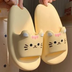 Kawaii Lovely Cat Pastel Slippers – Limited Edition -Kawaiitherapy Shop 67703 lkx9dq