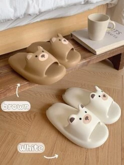 Kawaii Bear Pastel Home Slippers – Limited Edition -Kawaiitherapy Shop 67748 df7fx8