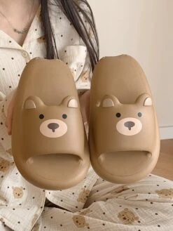 Kawaii Bear Pastel Home Slippers – Limited Edition