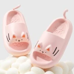 Kawaii Neko Cat Paw Harajuku Pastel Slippers