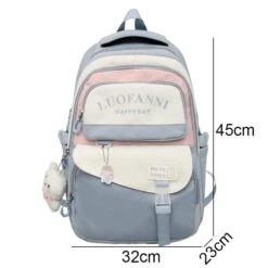 Kawaii Large Capacity Waterproof Harajuku College Backpack -Kawaiitherapy Shop 68535 epf3xv