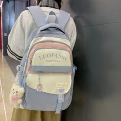 Kawaii Large Capacity Waterproof Harajuku College Backpack -Kawaiitherapy Shop 68535 t90vmq