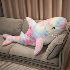 Kawaii Therapy Rainbow Shark Plush (110cm) – Jumbo Edition -Kawaiitherapy Shop 68948 t6meir