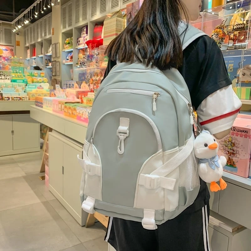 Kawaii College Pastel Style Waterproof Backpack – Limited Edition 5 Kawaii College Pastel Style Waterproof Backpack – Limited Edition - Image 5