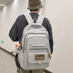 Kawaii College Style Mutipocket Harajuku Book Backpack -Kawaiitherapy Shop 69114 yzt4yq