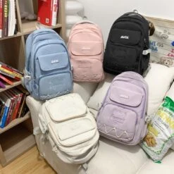 Kawaii Korean Style Large Capacity Pastel Backpack – Limited Edition -Kawaiitherapy Shop 69262 shbqxl