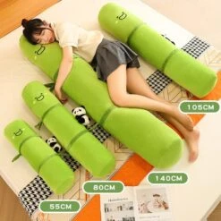 Kawaii Long Panda Bamboo Pillow (100cm) – Jumbo Edition -Kawaiitherapy Shop 69377 768268