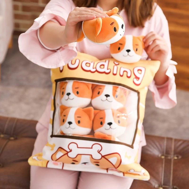 A Bag Of Kawaii Shiba Inu Pudding Plushies 7 A Bag Of Kawaii Shiba Inu Pudding Plushies - Image 7