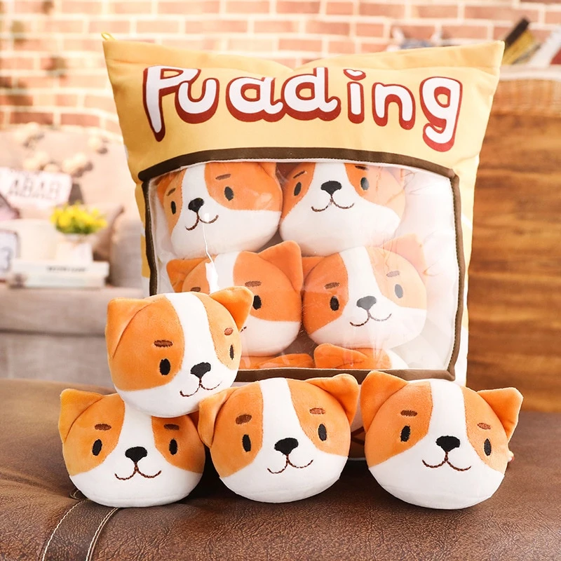 A Bag Of Kawaii Shiba Inu Pudding Plushies 2 A Bag Of Kawaii Shiba Inu Pudding Plushies - Image 2